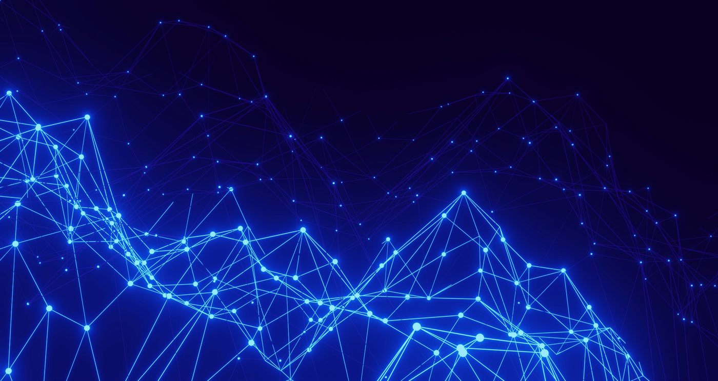 Abstract digitaal netwerk